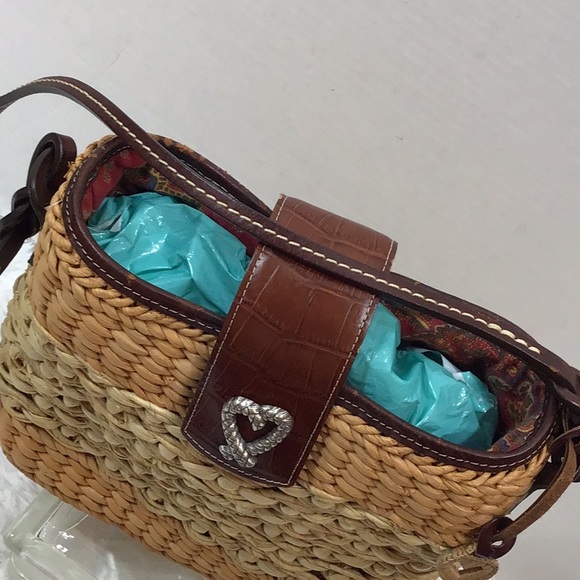 Vtg Brighton Sadie straw shoulder bag - Picture 6 of 14